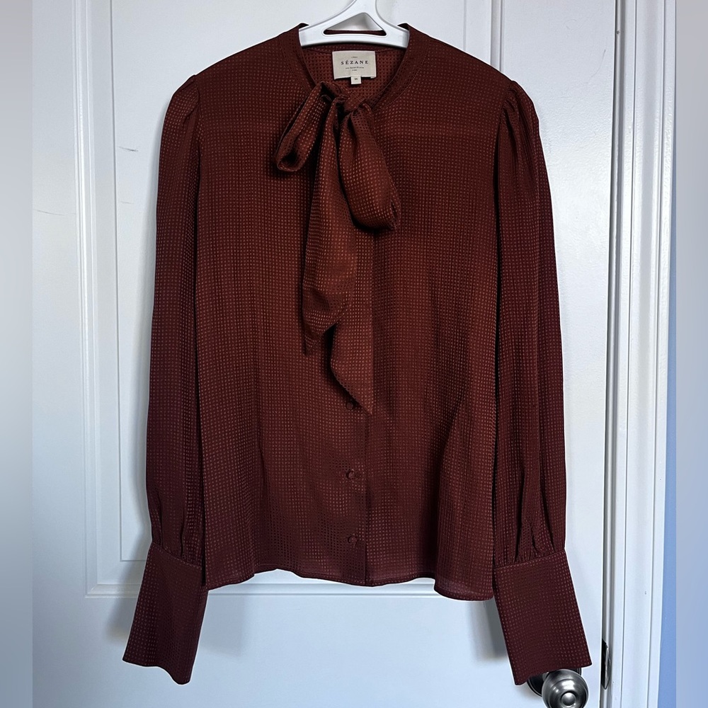 Sezane silk blouse